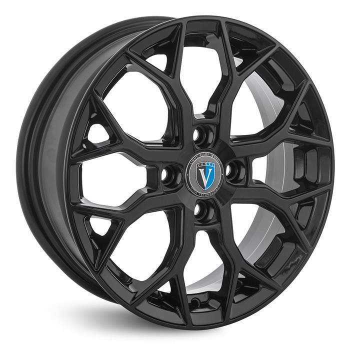 VENTI  1519 V  6\R15 4*100 ET46  d60,1  Черный  [V1519-615-601-4x100-46BL]  Fb max 500 kg 101107405015 - фото 38004
